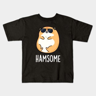 Ham-some Cute Handsome Hamster Pun Kids T-Shirt